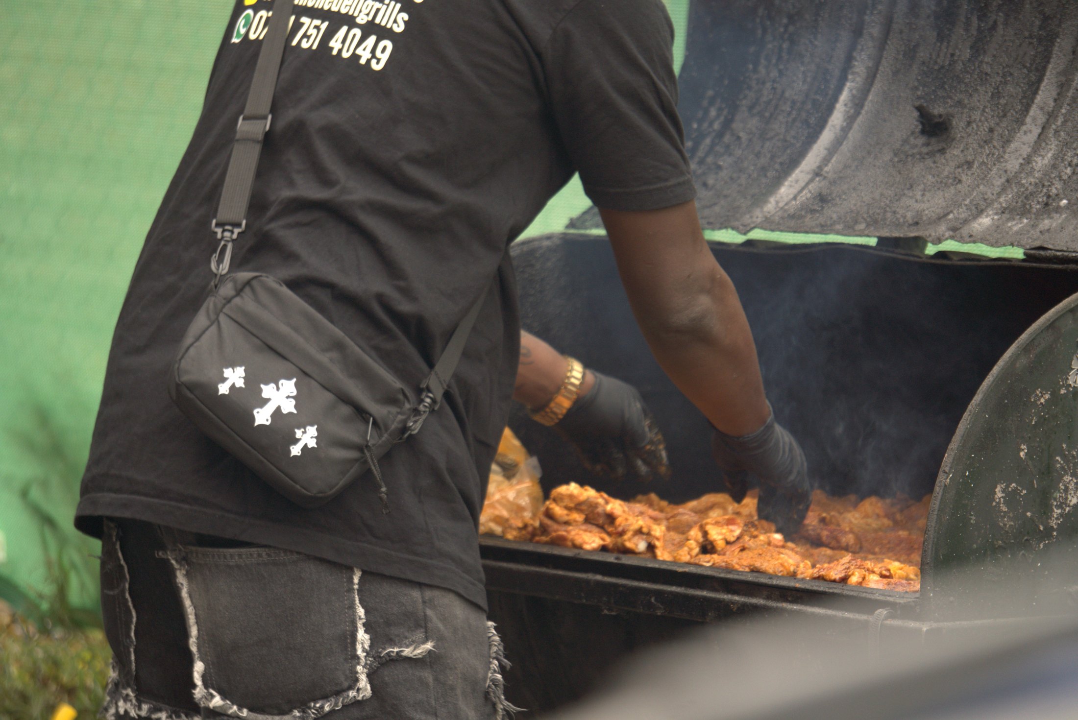 Food being prepared at the gathering