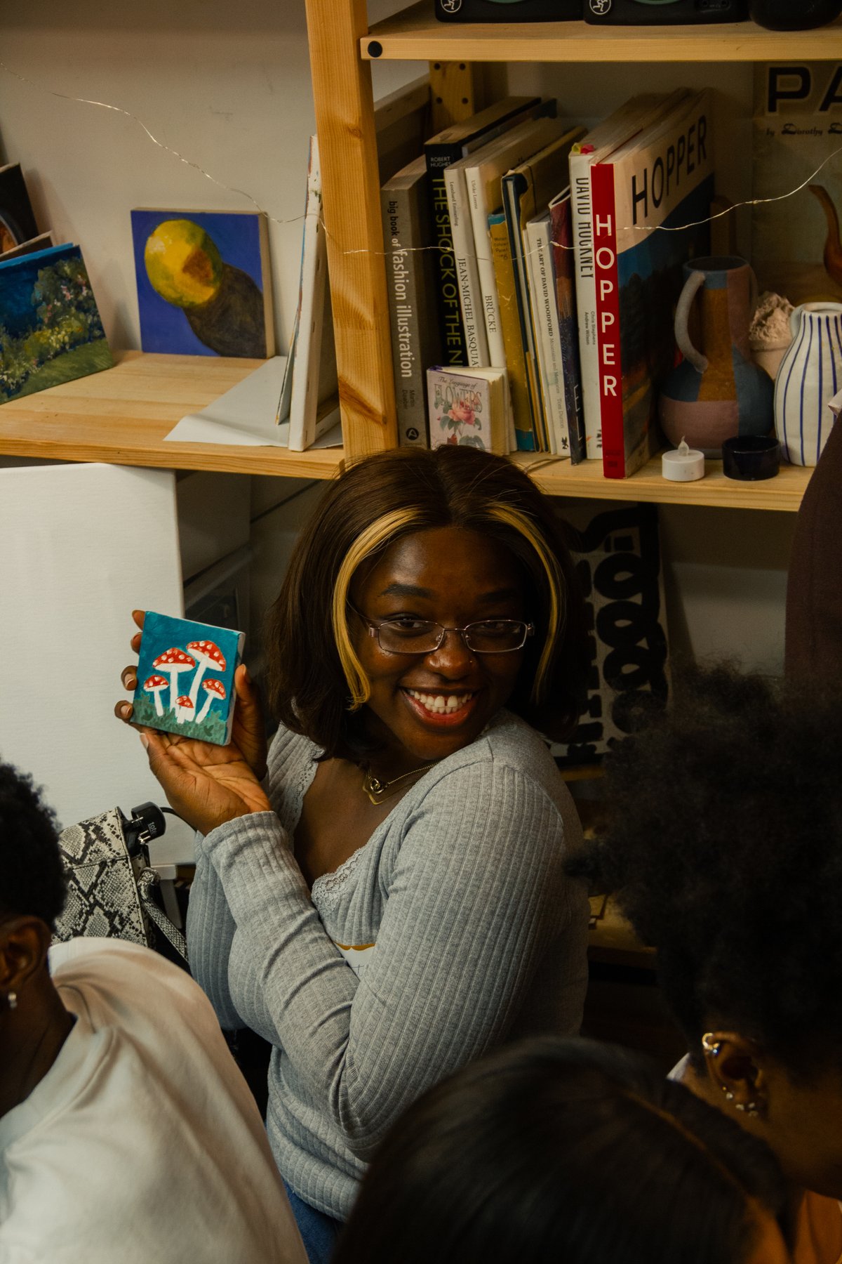 A moment from the art gathering