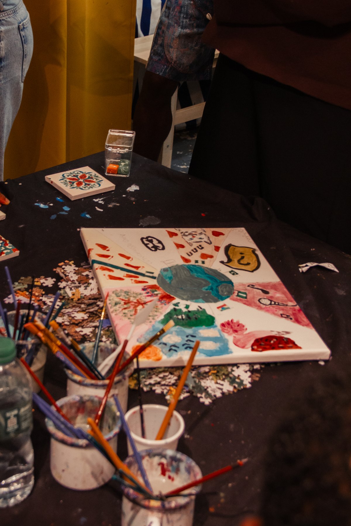 Colourful canvases from the art gathering