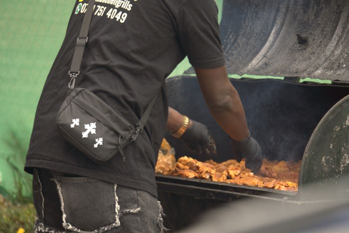 Food being prepared at the gathering