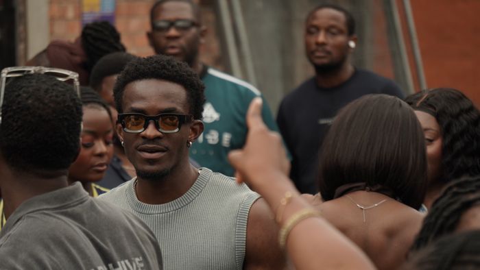 A candid portrait in the crowd