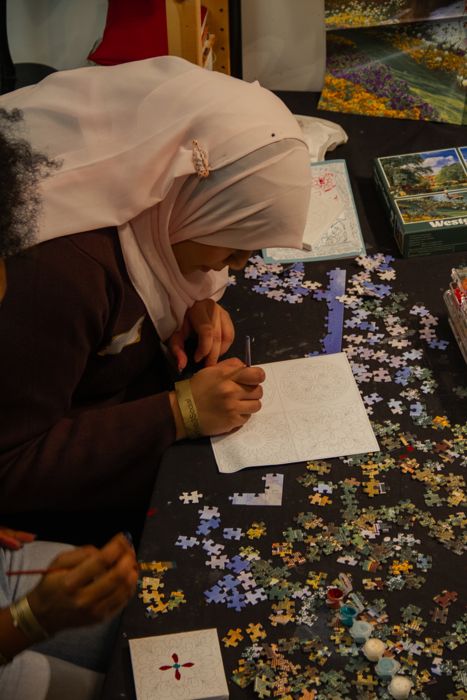 Drawing at the table