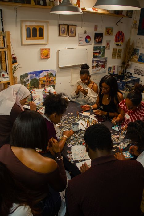 Creating art together