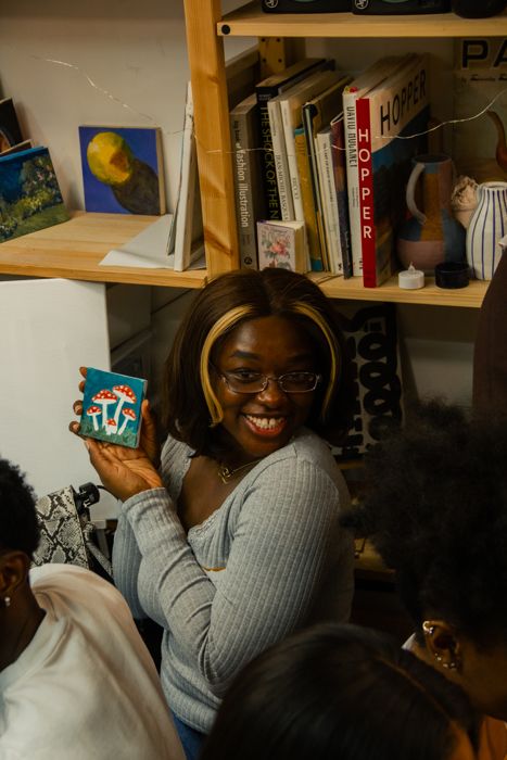 A moment from the art gathering
